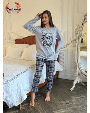 ПИЖАМА В РАЗМЕР ТКАНЬ 100% ХЛОПОК