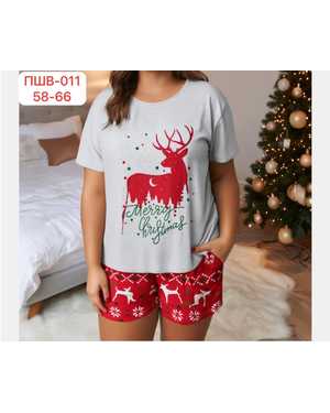 ПИЖАМА В РАЗМЕР ТКАНЬ ХЛОПОК