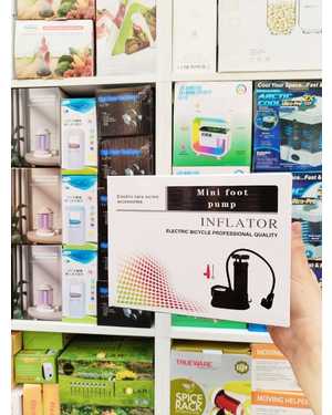 Универсальный ножной насос для велосипедов, автомобилей и электровелосипедов