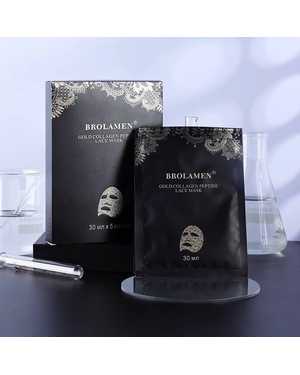 Маска для лица тканевая с пептидами антивозрастная набор 5шт