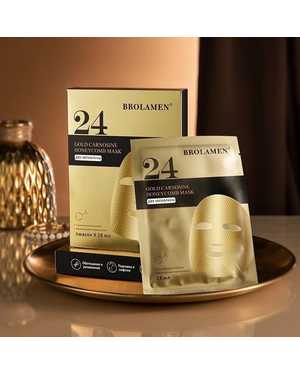 Маска для лица тканевая с пептидами антивозрастная набор 5шт