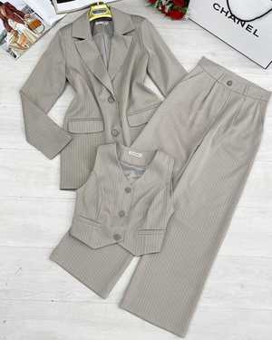 ЖЕНСКИЙ КОСТЮМ ТРОЙКА В РАЗМЕР ТКАНЬ БАРБИ