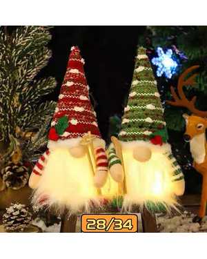 Светильник гномик. Высота 28см В упаковке 4шт разные