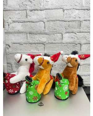 Новогодняя копилка музыкальная Размер: 15см В упаковке 12шт разные