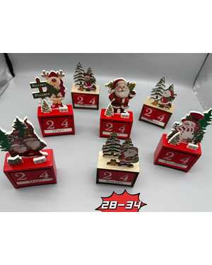 Новогодний календарь Размер:15см*7.8см В упаковке 5шт разные
