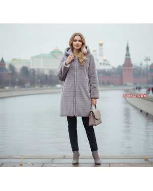 ДУБЛЁНКА ТКАНЬ НАТУРАЛЬНЫЙ ЗАМША