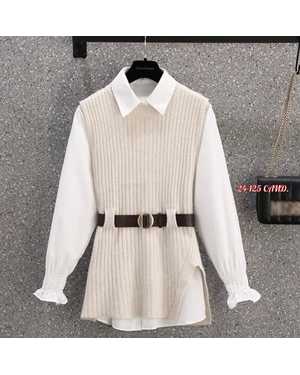 ПЛАТЬЕ-ТУНИКА ТКАНЬ ВЯЗНЫЙ КАШЕМИР