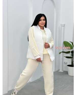 ЖЕНСКИЙ КОСТЮМ ТРОЙКА ТКАНЬ ФЛИС + СИНТЕПОН