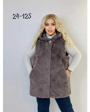 ЖИЛЕТ ТКАНЬ ИСКУССТВЕННЫЙ МЕХ