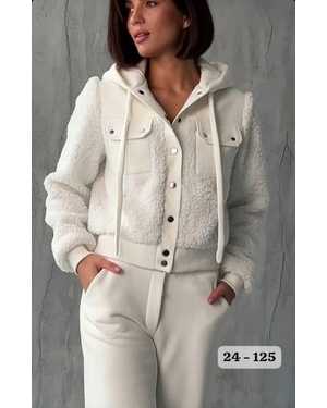 ЖЕНСКИЙ КОСТЮМ ДВОЙКА В РАЗМЕР ТКАНЬ ФЛИС + БАРАШКА