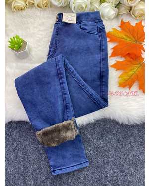 ДЖИНСЫ ТКАНЬ ДЖИНСЫ С МЕХОМ