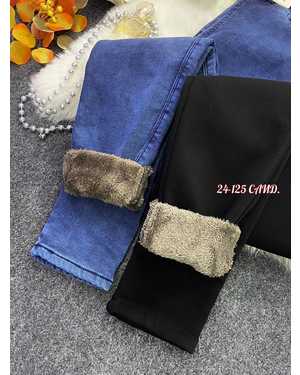 ДЖИНСЫ ТКАНЬ ДЖИНСЫ С МЕХОМ