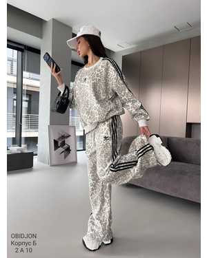 ЖЕНСКИЙ КОСТЮМ ТКАНЬ УТЕПЛЁННЫЙ С НАЧЕСОМ