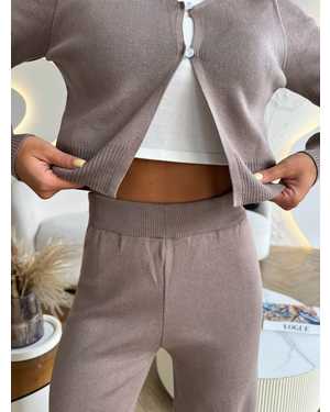 ЖЕНСКИЙ КОСТЮМ ДВОЙКА ТКАНЬ ВЯЗАНАЯ