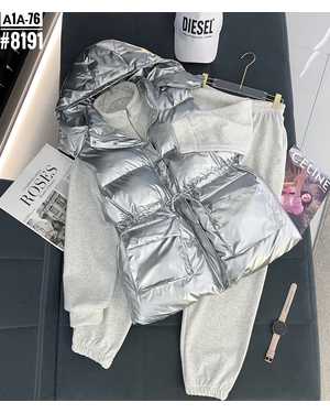 Костюм тройка Жилетка+худи с капюшоном + штаны Размер единый 42/48 Фабричное Качество