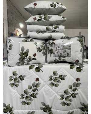 Комплект постельного белья с одеялом + подушка 2шт. Ткань: Сатин-Хлопок(возможно замена на похожее)