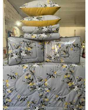 Комплект постельного белья с одеялом + подушка 2шт. Ткань: Сатин-Хлопок(возможно замена на похожее)