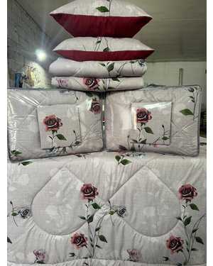 Комплект постельного белья с одеялом + подушка 2шт. Ткань: Сатин-Хлопок(возможно замена на похожее)