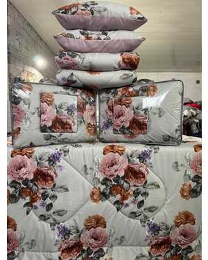 Комплект постельного белья с одеялом + подушка 2шт. Ткань: Сатин-Хлопок(возможно замена на похожее)