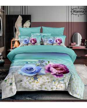 Комплект постельного белья alanna ткань: сатин-хлопок; плотность: 140гр(возможно замена на похожее)