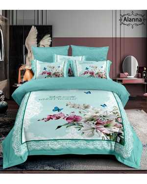 Комплект постельного белья alanna ткань: сатин-хлопок; плотность: 140гр(возможно замена на похожее)