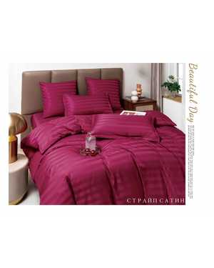 Комплект постельного белья Boris Strip Satin. Ткань:️ Страйп-Сатин Плотность: 140 гр(возможно замена на похожее)