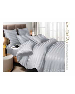 Комплект постельного белья Boris Strip Satin. Ткань:️ Страйп-Сатин Плотность: 140 гр(возможно замена на похожее)