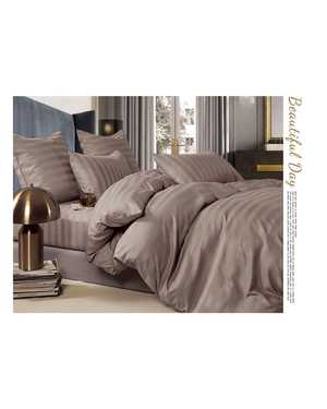 Комплект постельного белья Boris Strip Satin. Ткань:️ Страйп-Сатин Плотность: 140 гр(возможно замена на похожее)