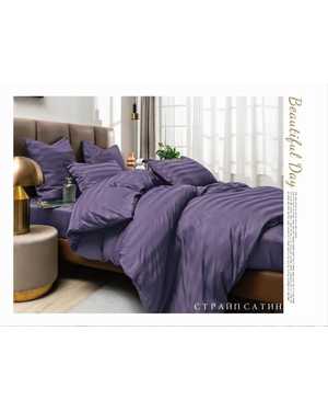 Комплект постельного белья Boris Strip Satin. Ткань:️ Страйп-Сатин Плотность: 140 гр(возможно замена на похожее)