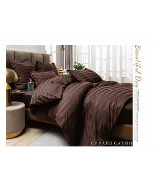 Комплект постельного белья Boris Strip Satin. Ткань:️ Страйп-Сатин Плотность: 140 гр(возможно замена на похожее)