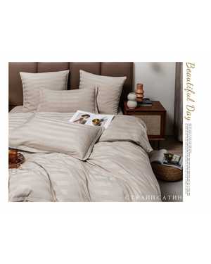 Комплект постельного белья Boris Strip Satin. Ткань:️ Страйп-Сатин Плотность: 140 гр(возможно замена на похожее)