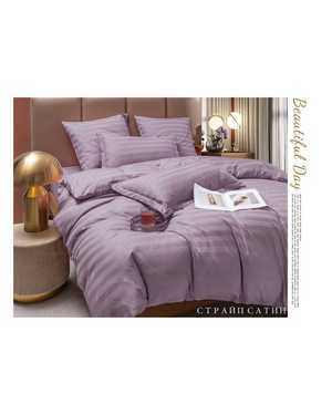Комплект постельного белья Boris Strip Satin. Ткань:️ Страйп-Сатин Плотность: 140 гр(возможно замена на похожее)