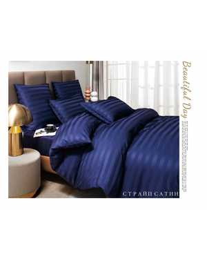 Комплект постельного белья Boris Strip Satin. Ткань:️ Страйп-Сатин Плотность: 140 гр(возможно замена на похожее)
