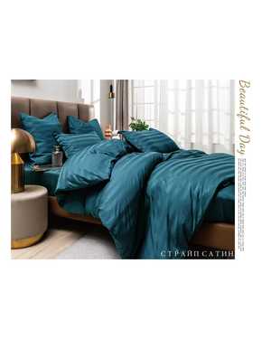 Комплект постельного белья Boris Strip Satin. Ткань:️ Страйп-Сатин Плотность: 140 гр(возможно замена на похожее)