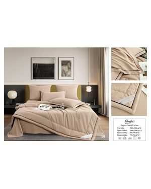 Комплект постельного белья с готовым одеялом. Ткань: Сатин бархатный С вышивкой Плотность: 160гр(возможно замена на похожее)