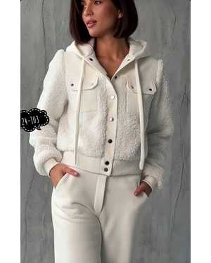 ЖЕНСКИЙ КОСТЮМ ДВОЙКА В РАЗМЕР ТКАНЬ ФЛИС + БАРАШКА