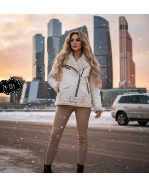 ДУБЛЕНКА ТКАНЬ КОЖА, МЕХ