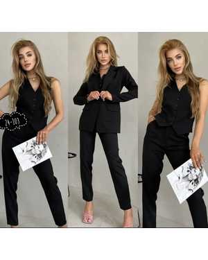 ЖЕНСКИЙ КОСТЮМ ТРОЙКА В РАЗМЕР ТКАНЬ БАРБИ