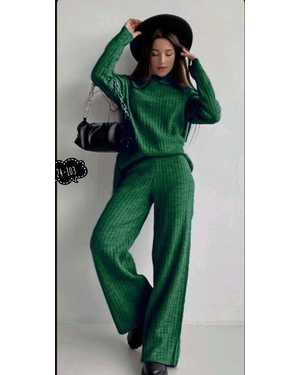 ЖЕНСКИЙ КОСТЮМ ДВОЙКА ТКАНЬ КАШЕМИРОВАЯ ЛАПША ВЯЗКА