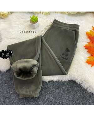 ШТАНЫ ТКАНЬ ФЛИС С НАЧЁСОМ