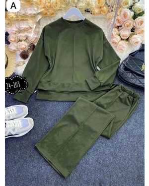 ЖЕНСКИЙ КОСТЮМ ДВОЙКА ТКАНЬ ТРИКОТАЖ