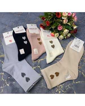 Женские носки Состав: Хлопок 85% Полиамид 10% Эластан 5% Цена за упаковку:10ШТ Размер:36-41