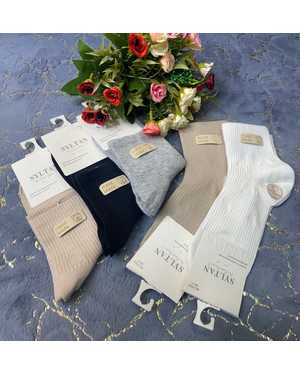 Женские носки Состав: Хлопок 85% Полиамид 10% Эластан 5% Цена за упаковку:10ШТ Размер:36-41