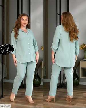 ЖЕНСКИЙ КОСТЮМ ДВОЙКА ТКАНЬ СИНГАПУР