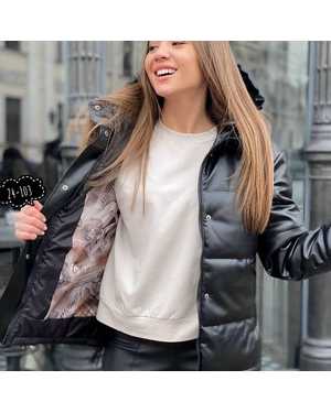 КУРТКА ТКАНЬ КОЖА