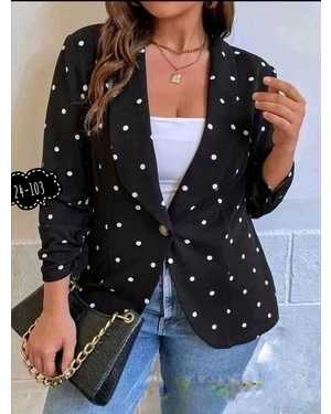 ПИДЖАК ТКАНЬ ВЛИВЕТ ГАРОХ С ПОДКЛАДКОЙ