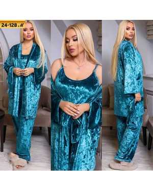 ЖЕНСКИЙ КОСТЮМ ТРОЙКА ТКАНЬ ВЕЛЮР