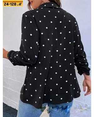 ПИДЖАК ТКАНЬ ВЕЛЬВЕТ ГОРОХ