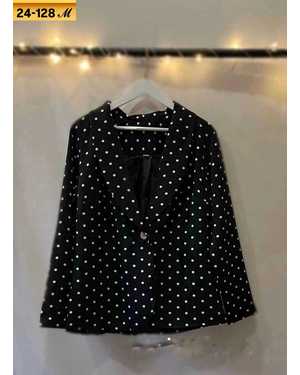 ПИДЖАК ТКАНЬ ВЕЛЬВЕТ ГОРОХ