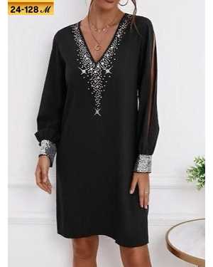 ПЛАТЬЕ ТКАНЬ КРЕПУН СО СТРАЗАМИ